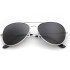 Black Driving Aviator Polarized Sunglasses