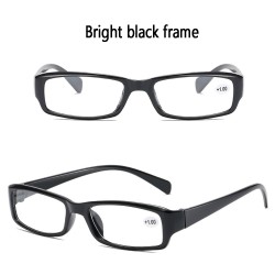 Classic Eyeglasses Bright Black Frame Glasses for Men