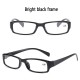 Classic Eyeglasses Bright Black Frame Glasses for Men