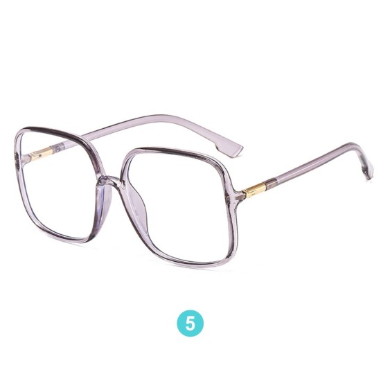 Red Retro Eyeglasses Square Shape Glasses for Men
