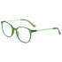 Retro Green Eyeglasses Square Shape Glasses for Men